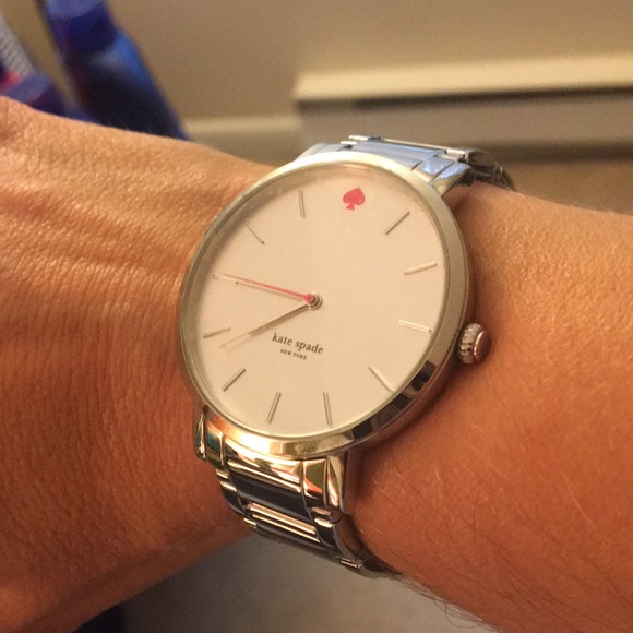 Kate Spade Silver Watch Worn Once Needs Battery - Picture 7 of 9
